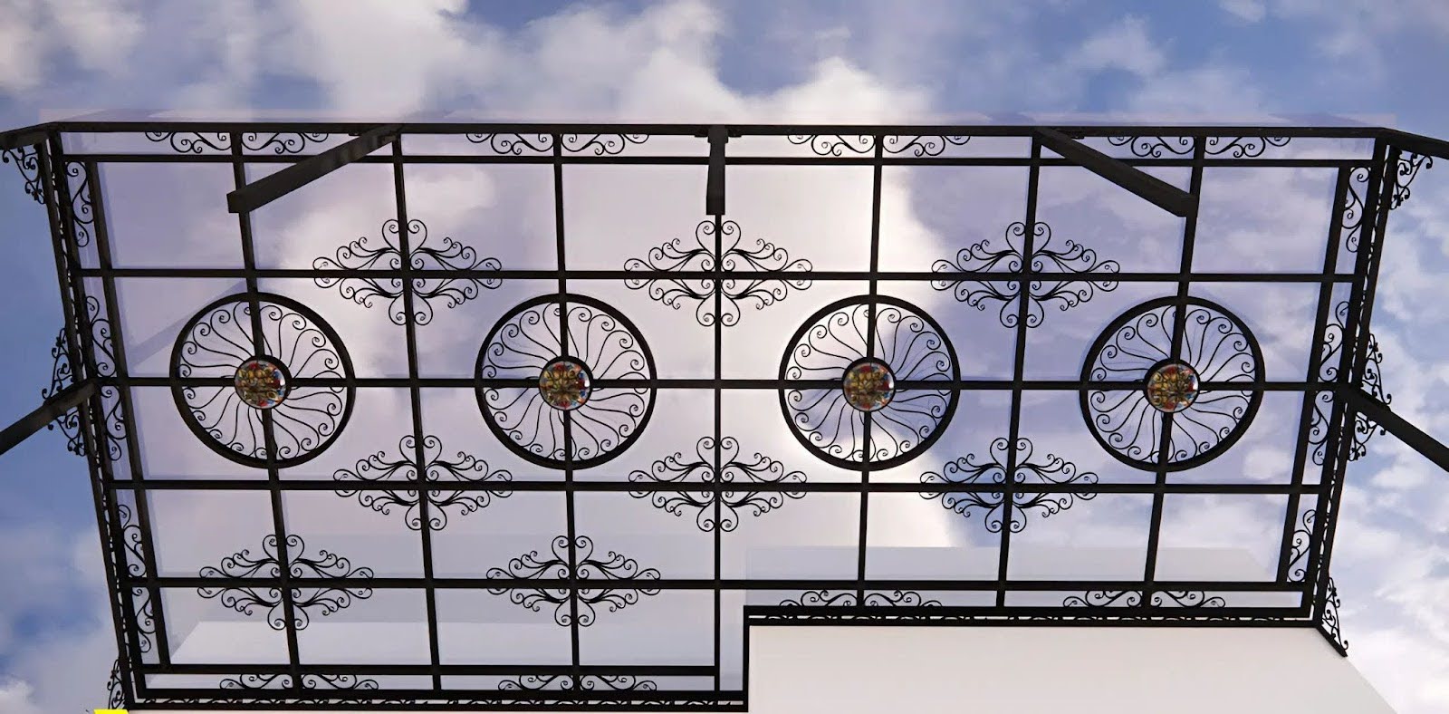 Mái kính sân thượng