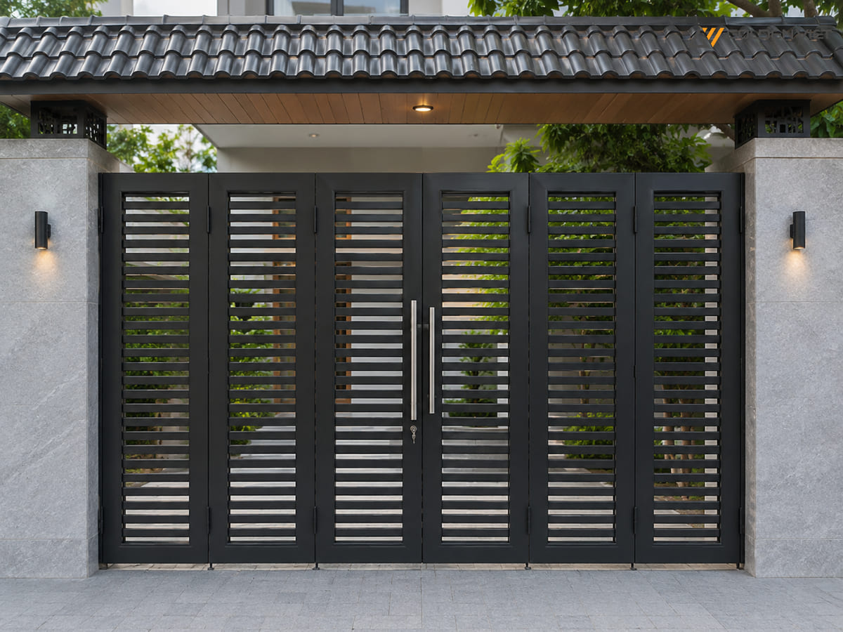 Mẫu cổng 6 cánh hiện đại