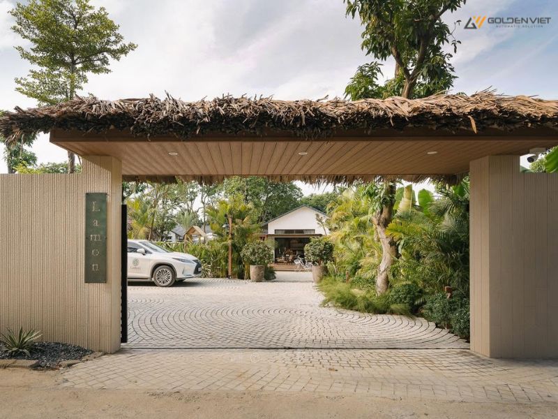 Cổng trượt homestay tự động