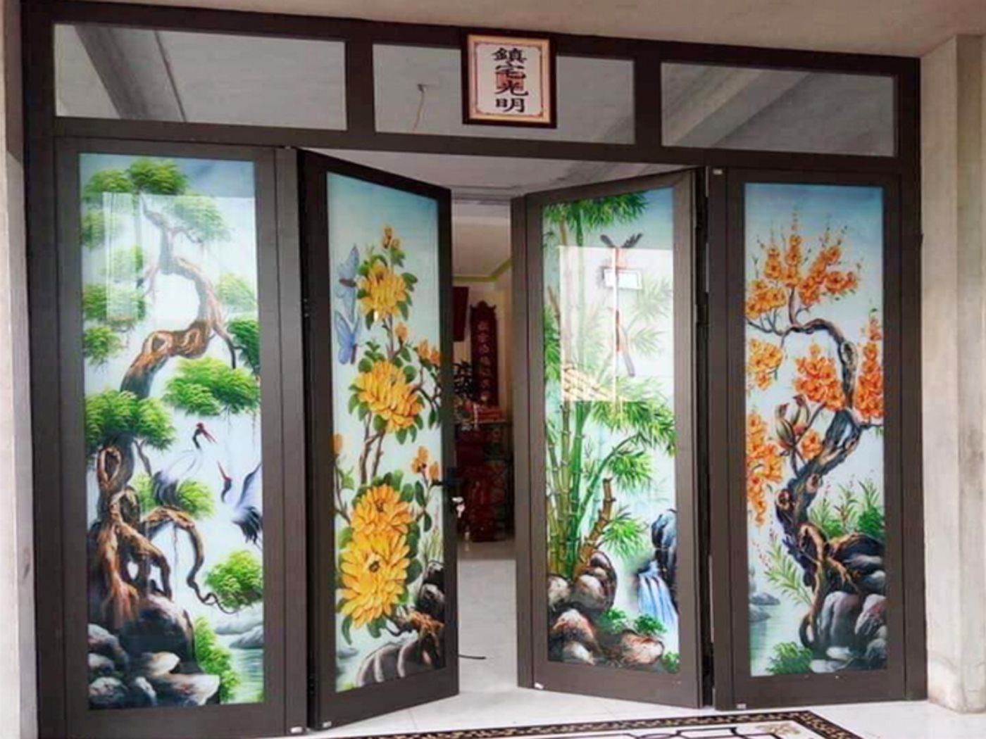 Mẫu cổng Tùng Cúc Trúc Mai hài hòa