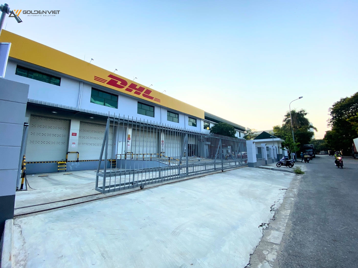 Mẫu cửa cổng lùa 1 cánh khu công nghiệp đẹp