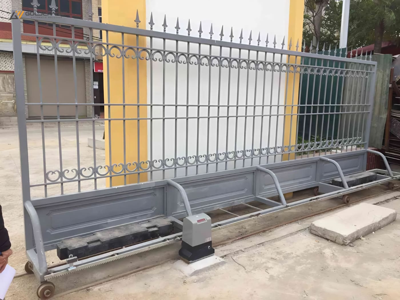 Mẫu cửa cổng lùa 1 cánh thông dụng