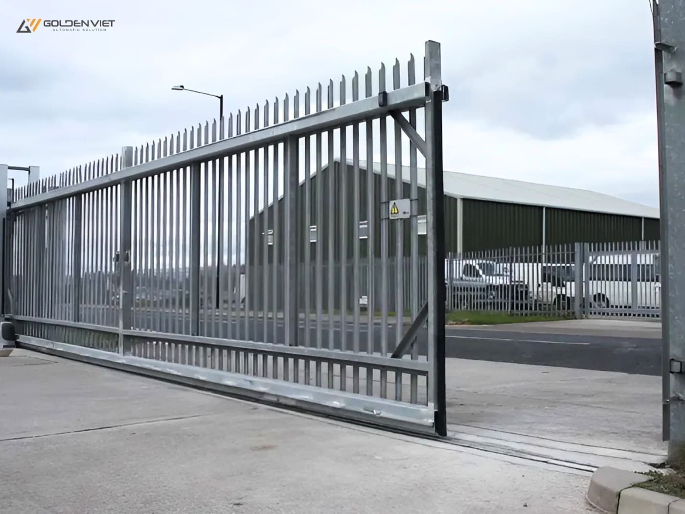 Mẫu cửa cổng lùa khu công nghiệp