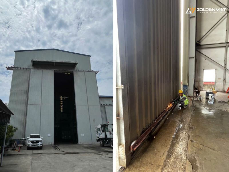Cửa cổng trượt tự động Proteco 3000kg