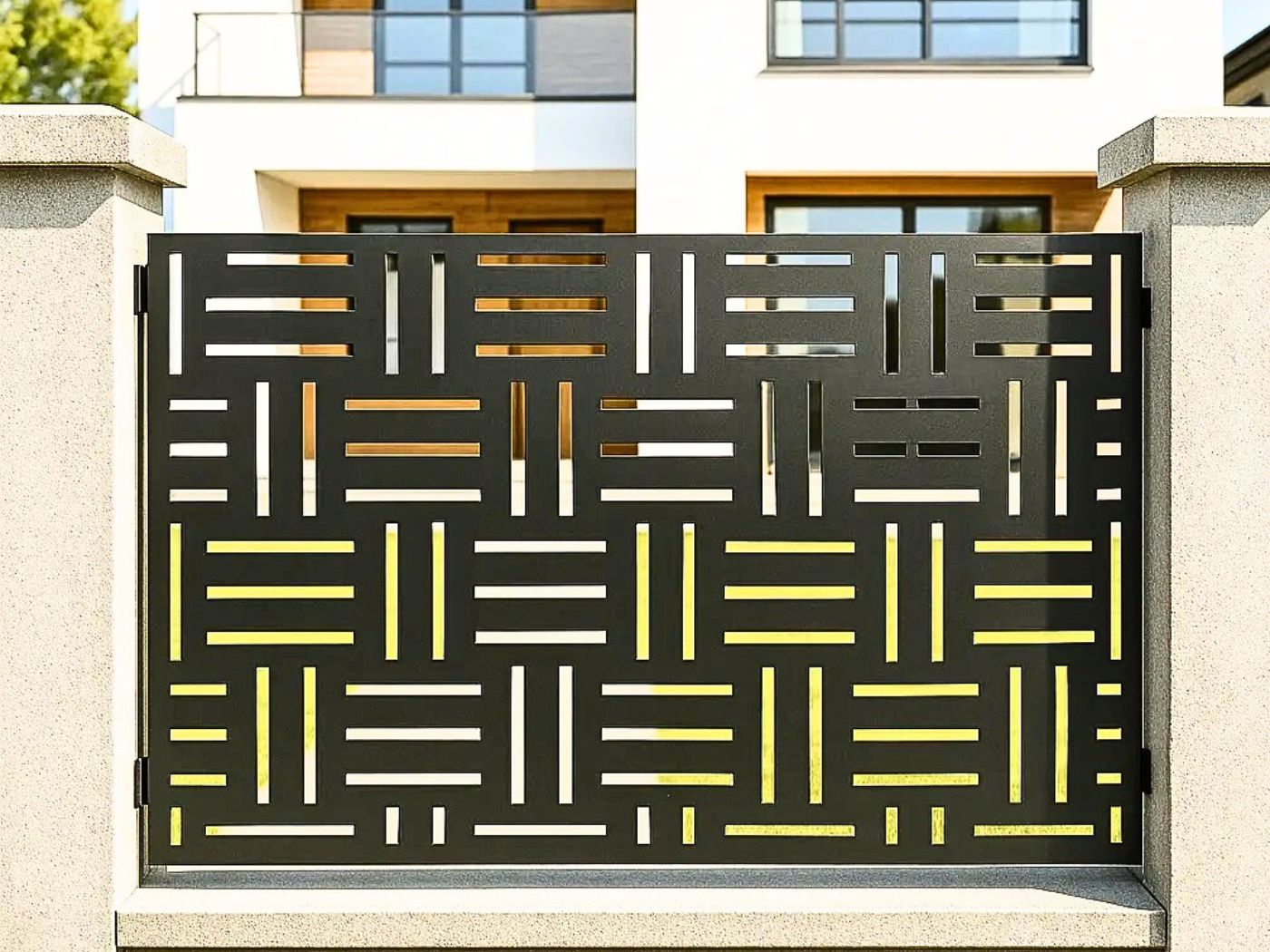 Mẫu hàng rào CNC đường nét cứng cáp