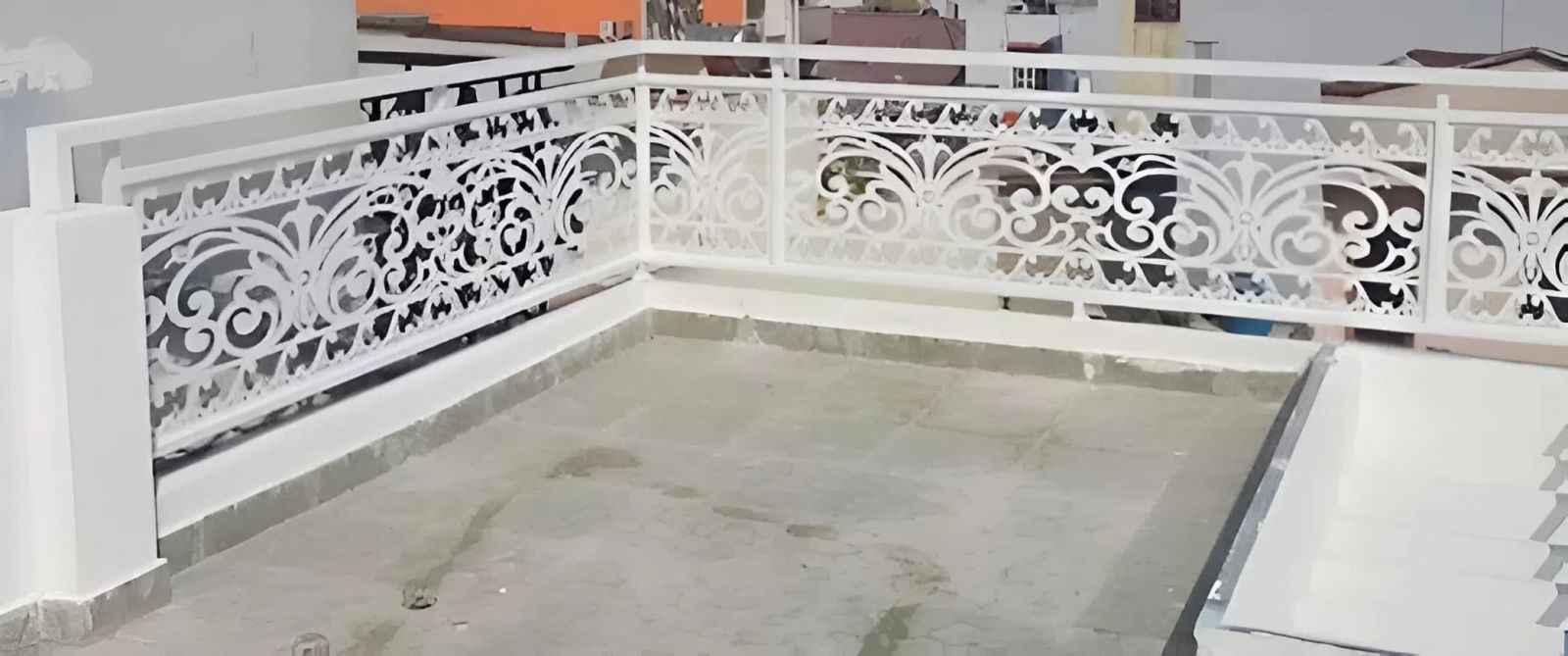 Mẫu lan can sắt CNC ban công 