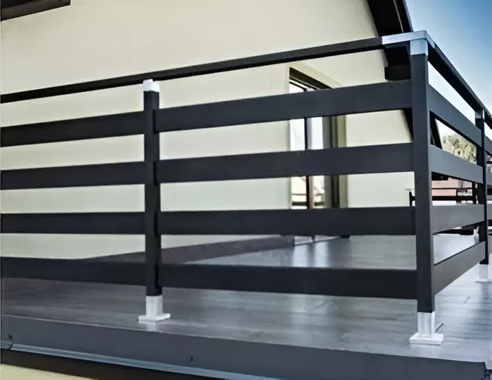 Mẫu lan can sắt hộp đơn giản