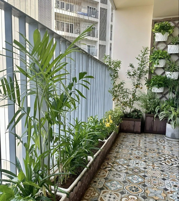 Mẫu lan can sắt sân thượng đơn giản, hiện đại