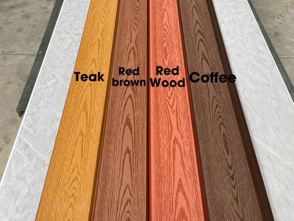 Màu sắc thanh hàng rào gỗ nhựa thường gặp