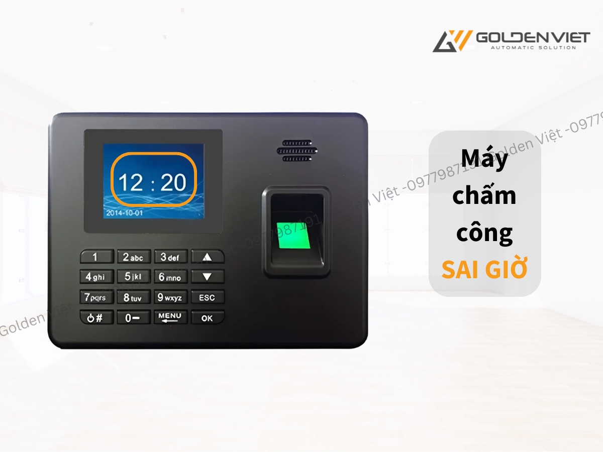 Sửa lỗi máy chấm công bị sai giờ