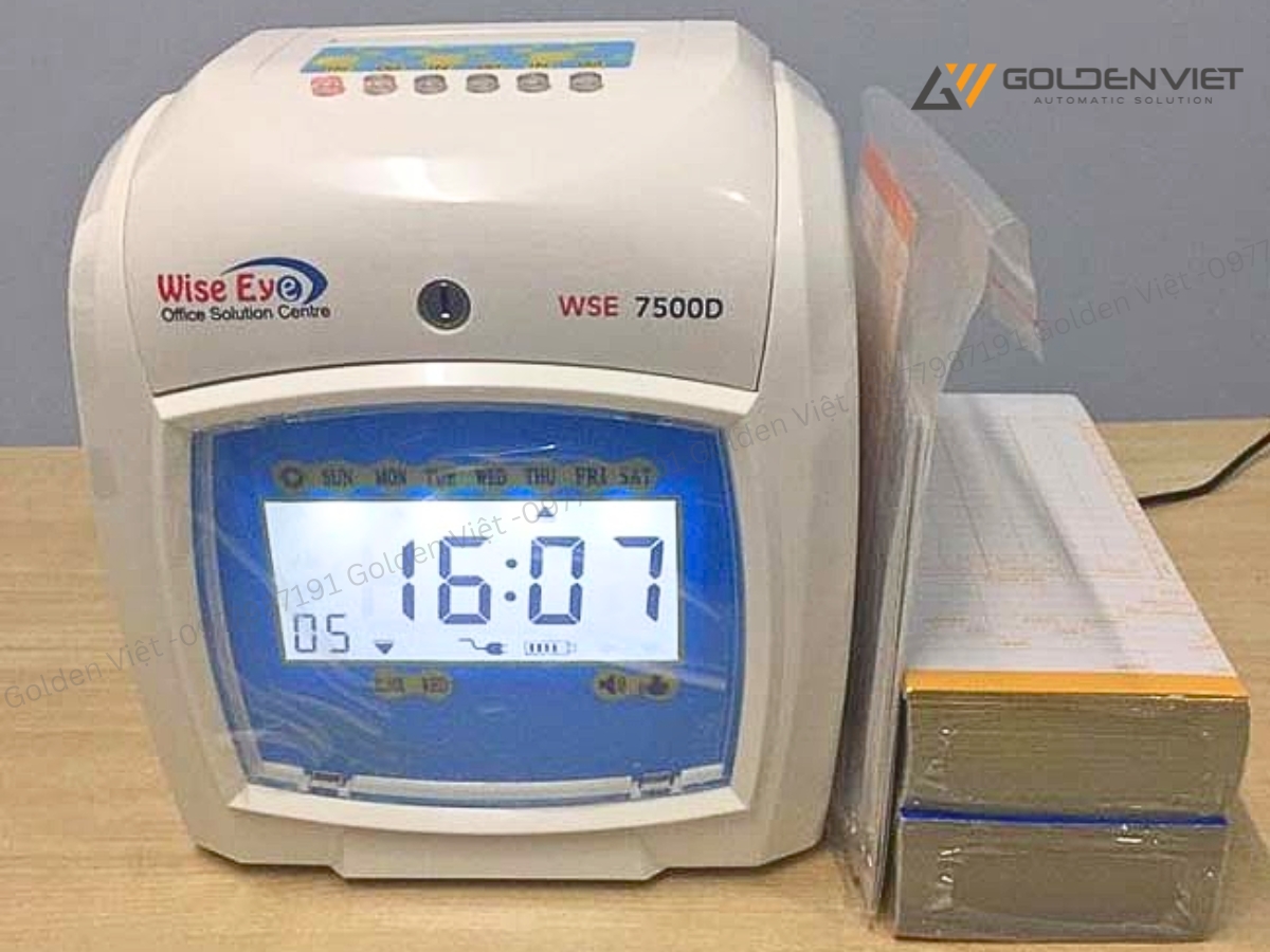 Cách điều chỉnh máy chấm công thẻ giấy bị sai cột