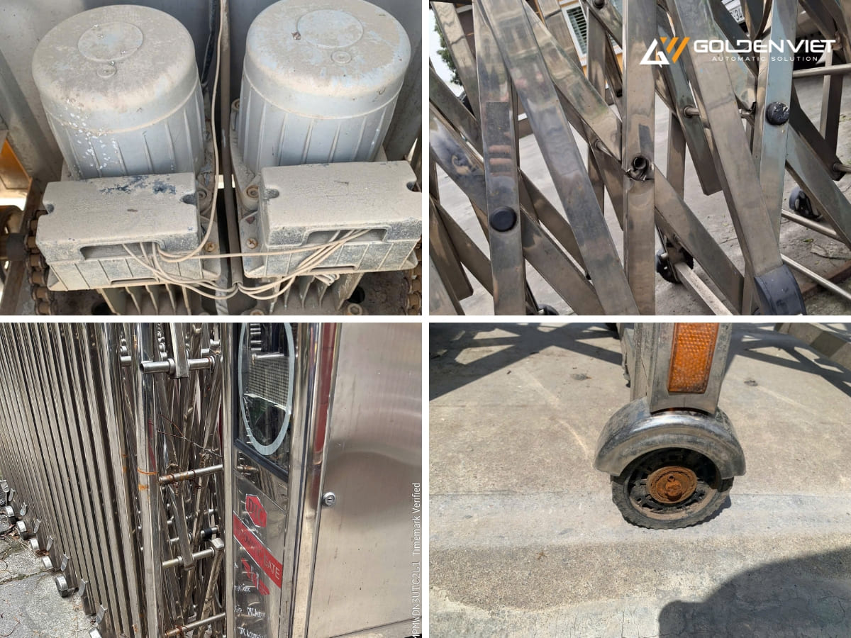 Cổng xếp không sử dụng đúng cách dễ phát sinh lỗi