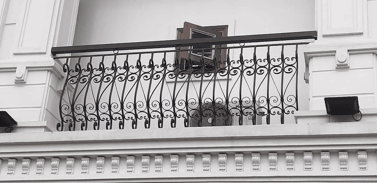 Lan can sắt mỹ thuật đơn giản