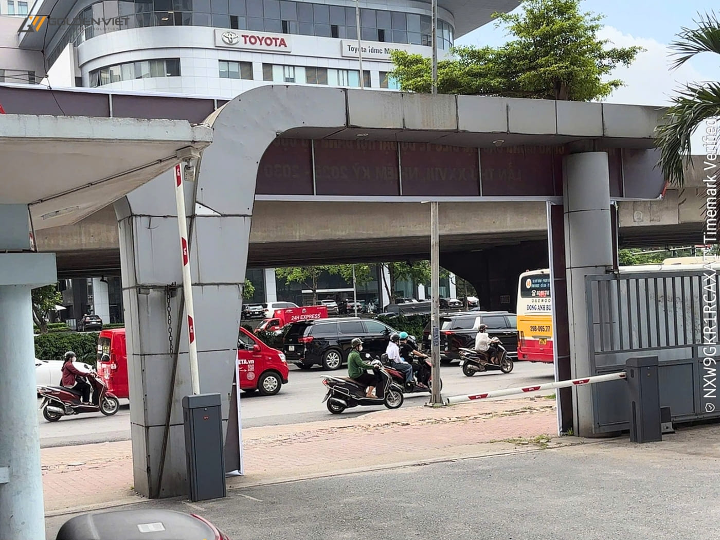 Barie tự động tại khu dân cư