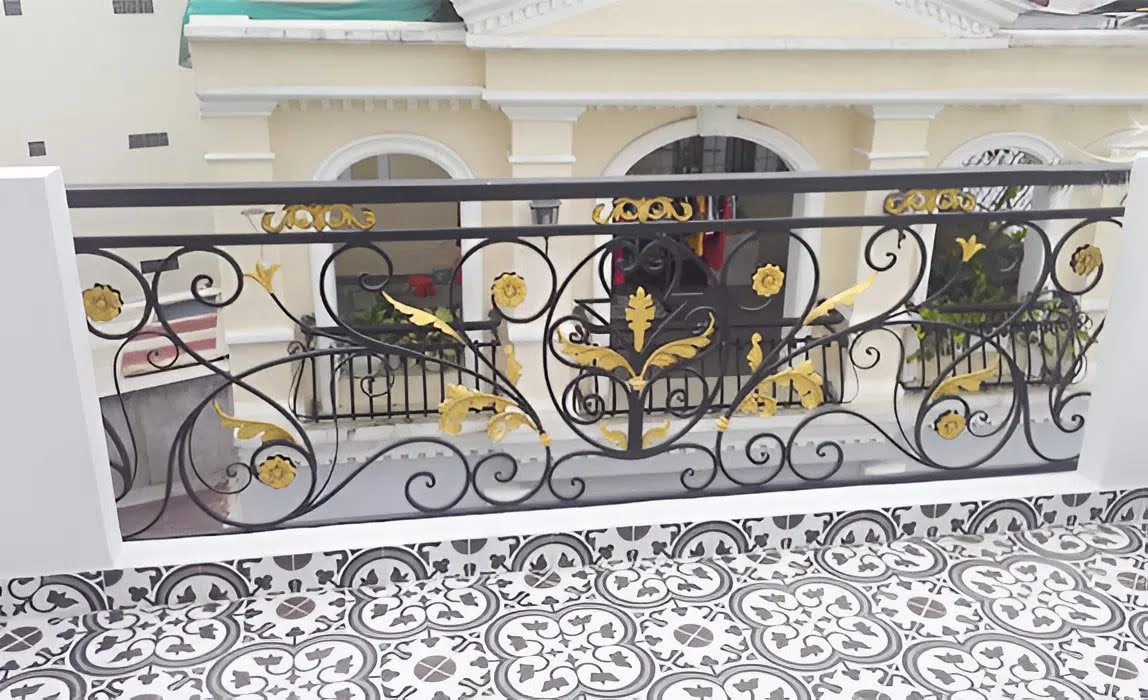 Lan can sắt sân thượng bền đẹp, an toàn