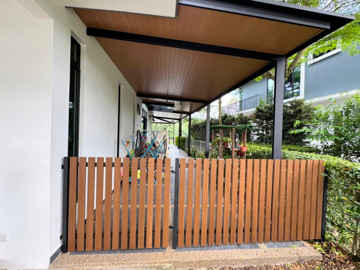 Hàng rào gỗ nhựa thanh dọc