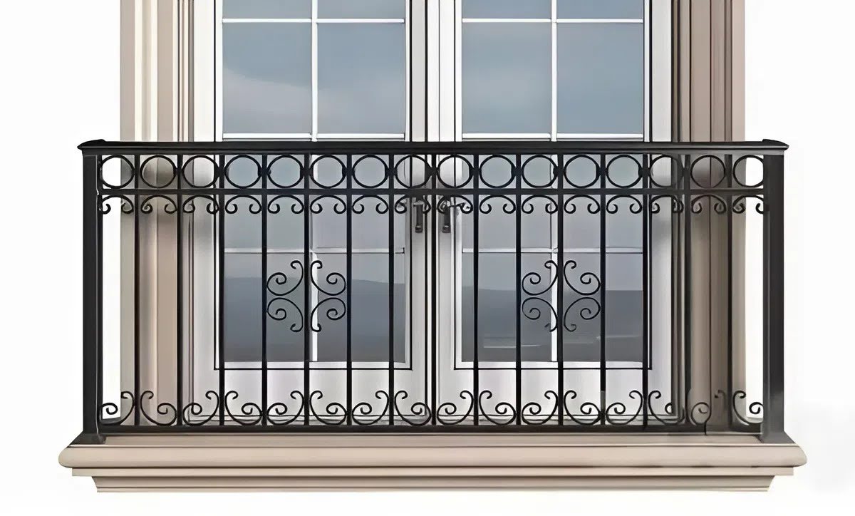 Lan can sắt mỹ thuật đơn giản