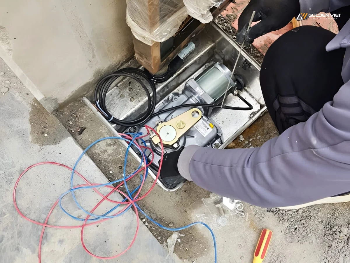 Thời gian lắp đặt cổng âm sàn