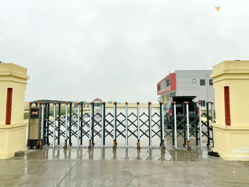 Cổng xếp nhôm tính thẩm mỹ cao