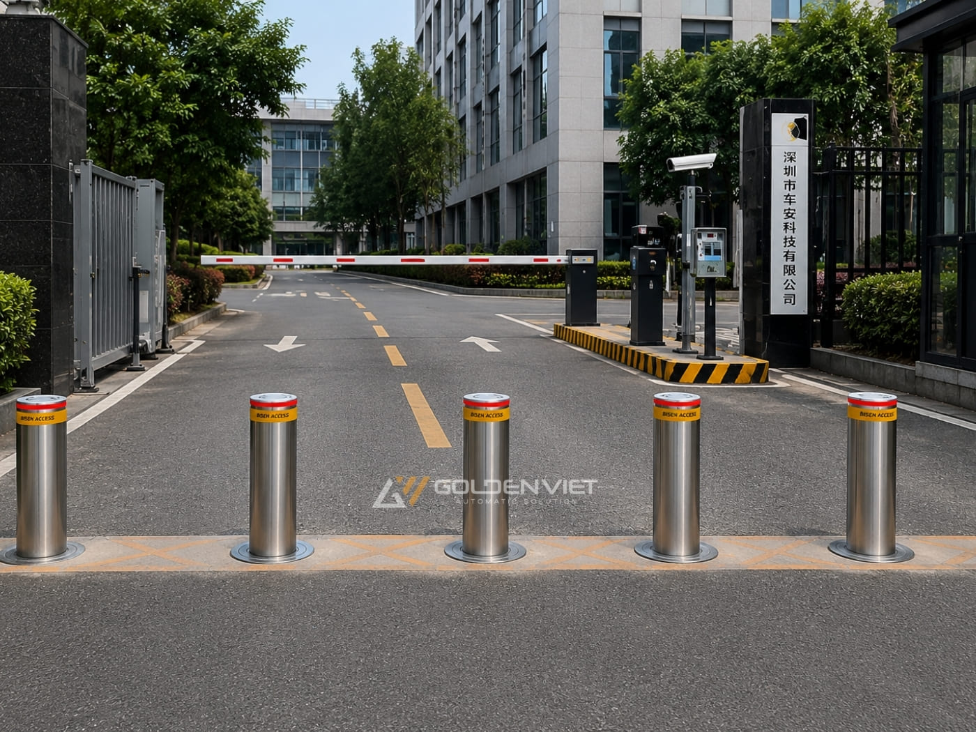 Trụ bollard tự động Bisen SY602N