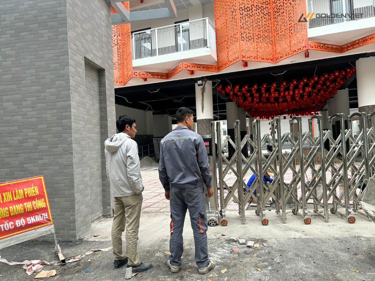 Sửa chữa cổng xếp tại Hải Phòng uy tín